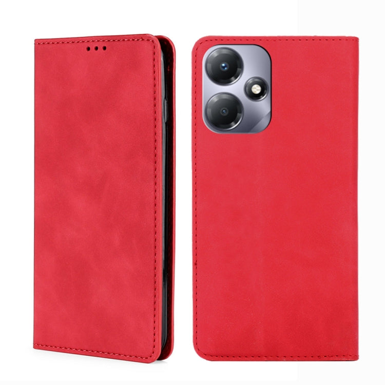 Skin Feel Magnetic Leather Phone Case, For Infinix Note 40 Pro 5G, For Infinix Note 40 4G, For Infinix Hot 40i, For Infinix Zero 30 4G, For Infinix Zero 30 5G, For Infinix GT 10 Pro 5G, For Infinix Hot 30 Play 4G, For Infinix Note 30 5G                ...