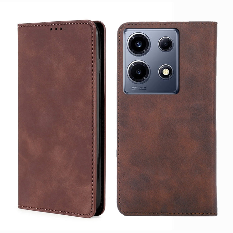 Skin Feel Magnetic Leather Phone Case, For Infinix Note 40 Pro 5G, For Infinix Note 40 4G, For Infinix Hot 40i, For Infinix Zero 30 4G, For Infinix Zero 30 5G, For Infinix GT 10 Pro 5G, For Infinix Hot 30 Play 4G, For Infinix Note 30 5G                ...
