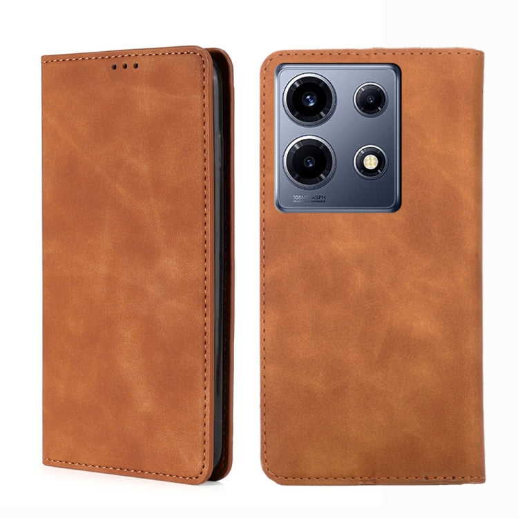 Skin Feel Magnetic Leather Phone Case, For Infinix Note 40 Pro 5G, For Infinix Note 40 4G, For Infinix Hot 40i, For Infinix Zero 30 4G, For Infinix Zero 30 5G, For Infinix GT 10 Pro 5G, For Infinix Hot 30 Play 4G, For Infinix Note 30 5G                ...