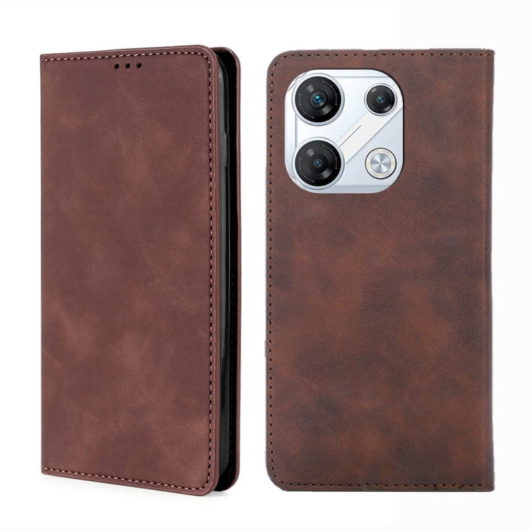 Skin Feel Magnetic Leather Phone Case, For Infinix Note 40 Pro 5G, For Infinix Note 40 4G, For Infinix Hot 40i, For Infinix Zero 30 4G, For Infinix Zero 30 5G, For Infinix GT 10 Pro 5G, For Infinix Hot 30 Play 4G, For Infinix Note 30 5G                ...