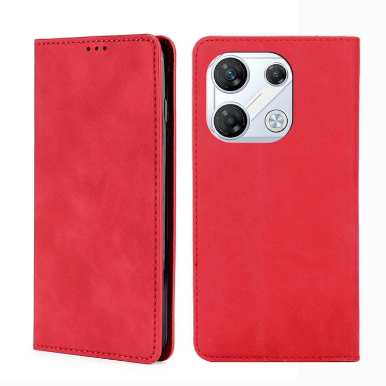Skin Feel Magnetic Leather Phone Case, For Infinix Note 40 Pro 5G, For Infinix Note 40 4G, For Infinix Hot 40i, For Infinix Zero 30 4G, For Infinix Zero 30 5G, For Infinix GT 10 Pro 5G, For Infinix Hot 30 Play 4G, For Infinix Note 30 5G                ...