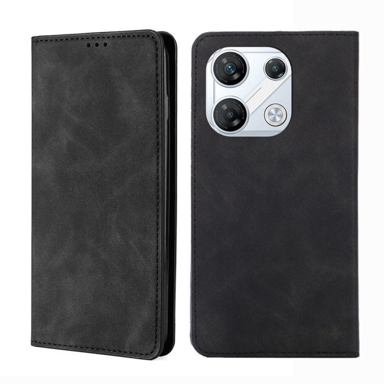Skin Feel Magnetic Leather Phone Case, For Infinix Note 40 Pro 5G, For Infinix Note 40 4G, For Infinix Hot 40i, For Infinix Zero 30 4G, For Infinix Zero 30 5G, For Infinix GT 10 Pro 5G, For Infinix Hot 30 Play 4G, For Infinix Note 30 5G                ...