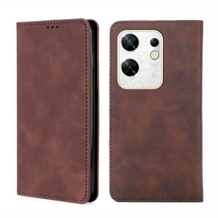 Skin Feel Magnetic Leather Phone Case, For Infinix Note 40 Pro 5G, For Infinix Note 40 4G, For Infinix Hot 40i, For Infinix Zero 30 4G, For Infinix Zero 30 5G, For Infinix GT 10 Pro 5G, For Infinix Hot 30 Play 4G, For Infinix Note 30 5G                ...