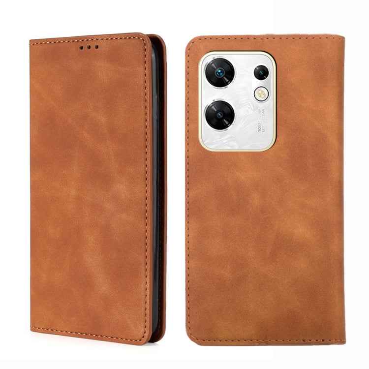 Skin Feel Magnetic Leather Phone Case, For Infinix Note 40 Pro 5G, For Infinix Note 40 4G, For Infinix Hot 40i, For Infinix Zero 30 4G, For Infinix Zero 30 5G, For Infinix GT 10 Pro 5G, For Infinix Hot 30 Play 4G, For Infinix Note 30 5G                ...