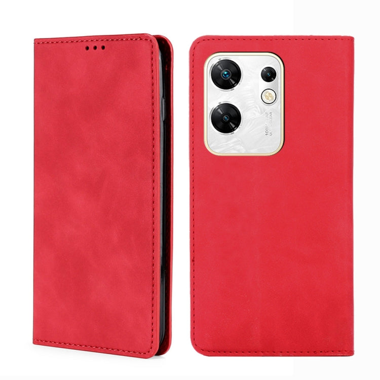Skin Feel Magnetic Leather Phone Case, For Infinix Note 40 Pro 5G, For Infinix Note 40 4G, For Infinix Hot 40i, For Infinix Zero 30 4G, For Infinix Zero 30 5G, For Infinix GT 10 Pro 5G, For Infinix Hot 30 Play 4G, For Infinix Note 30 5G                ...