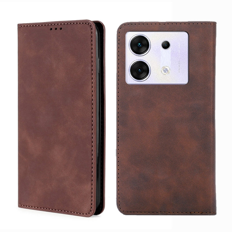 Skin Feel Magnetic Leather Phone Case, For Infinix Note 40 Pro 5G, For Infinix Note 40 4G, For Infinix Hot 40i, For Infinix Zero 30 4G, For Infinix Zero 30 5G, For Infinix GT 10 Pro 5G, For Infinix Hot 30 Play 4G, For Infinix Note 30 5G                ...