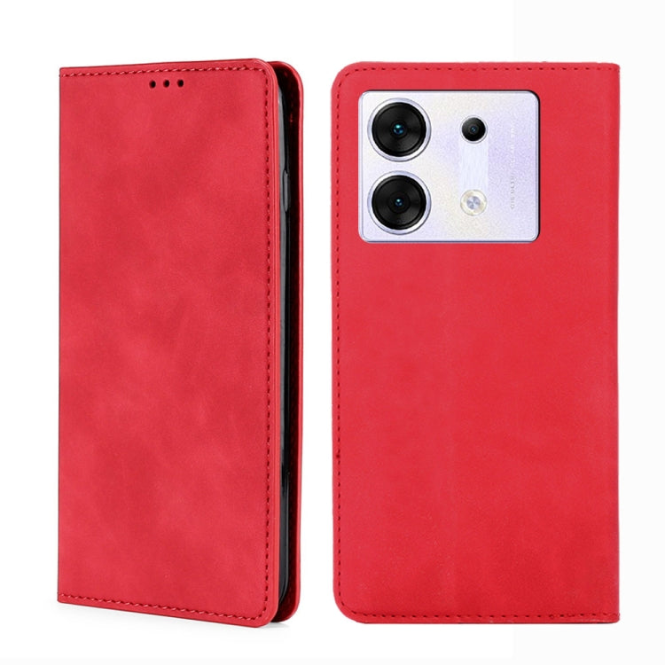 Skin Feel Magnetic Leather Phone Case, For Infinix Note 40 Pro 5G, For Infinix Note 40 4G, For Infinix Hot 40i, For Infinix Zero 30 4G, For Infinix Zero 30 5G, For Infinix GT 10 Pro 5G, For Infinix Hot 30 Play 4G, For Infinix Note 30 5G                ...