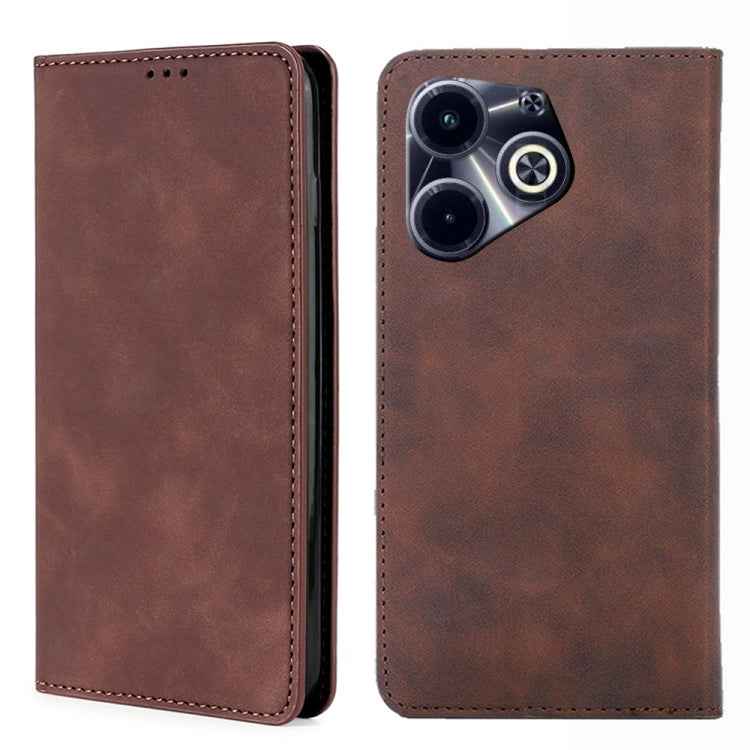 Skin Feel Magnetic Leather Phone Case, For Infinix Note 40 Pro 5G, For Infinix Note 40 4G, For Infinix Hot 40i, For Infinix Zero 30 4G, For Infinix Zero 30 5G, For Infinix GT 10 Pro 5G, For Infinix Hot 30 Play 4G, For Infinix Note 30 5G                ...