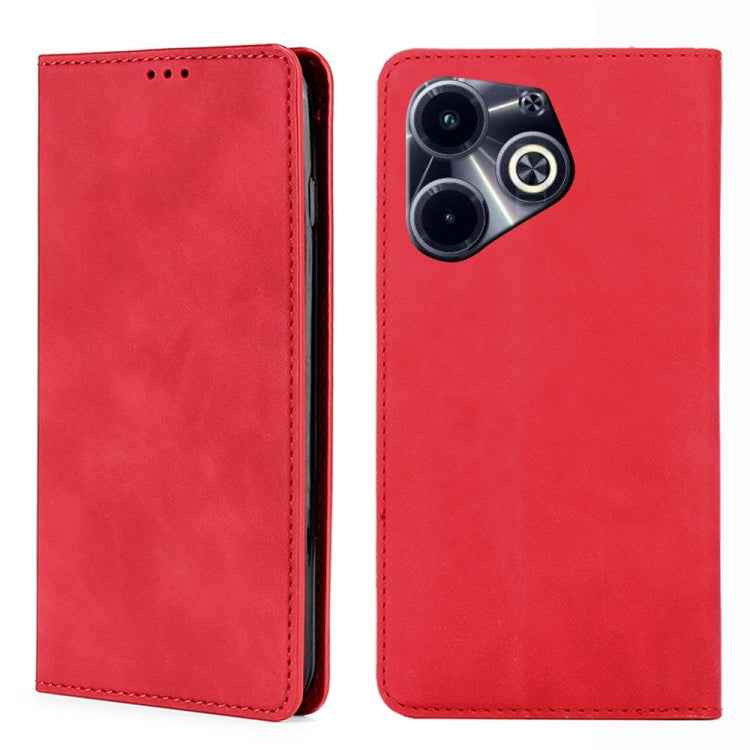 Skin Feel Magnetic Leather Phone Case, For Infinix Note 40 Pro 5G, For Infinix Note 40 4G, For Infinix Hot 40i, For Infinix Zero 30 4G, For Infinix Zero 30 5G, For Infinix GT 10 Pro 5G, For Infinix Hot 30 Play 4G, For Infinix Note 30 5G                ...