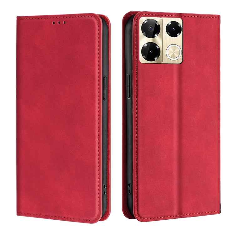 Skin Feel Magnetic Leather Phone Case, For Infinix Note 40 Pro 5G, For Infinix Note 40 4G, For Infinix Hot 40i, For Infinix Zero 30 4G, For Infinix Zero 30 5G, For Infinix GT 10 Pro 5G, For Infinix Hot 30 Play 4G, For Infinix Note 30 5G                ...