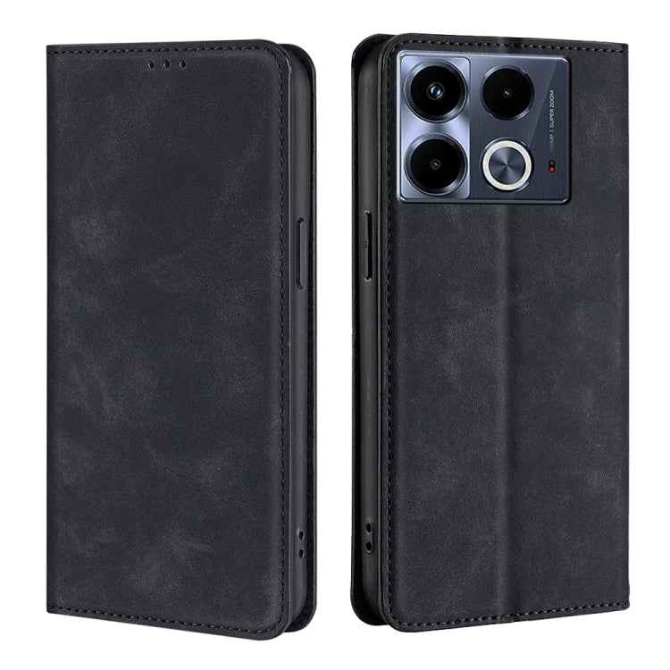 Skin Feel Magnetic Leather Phone Case, For Infinix Note 40 Pro 5G, For Infinix Note 40 4G, For Infinix Hot 40i, For Infinix Zero 30 4G, For Infinix Zero 30 5G, For Infinix GT 10 Pro 5G, For Infinix Hot 30 Play 4G, For Infinix Note 30 5G                ...