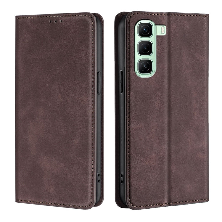 Skin Feel Magnetic Leather Phone Case, For Infinix Note 50s 5G, For Infinix Note 50x 5G, For Infinix Note 50 Pro+ 5G, For Infinix Note 50 4G, For Infinix Hot 50i 4G, For Infinix Hot 50 5G, For Infinix Zero 40 4G, For Infinix Note 40 5G                 ...