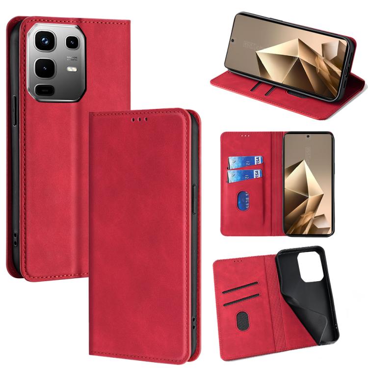 Skin Feel Magnetic Leather Phone Case, For Infinix Note 50s 5G, For Infinix Note 50x 5G, For Infinix Note 50 Pro+ 5G, For Infinix Note 50 4G, For Infinix Hot 50i 4G, For Infinix Hot 50 5G, For Infinix Zero 40 4G, For Infinix Note 40 5G                 ...
