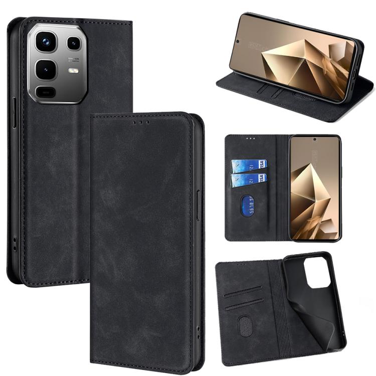Skin Feel Magnetic Leather Phone Case, For Infinix Note 50s 5G, For Infinix Note 50x 5G, For Infinix Note 50 Pro+ 5G, For Infinix Note 50 4G, For Infinix Hot 50i 4G, For Infinix Hot 50 5G, For Infinix Zero 40 4G, For Infinix Note 40 5G                 ...