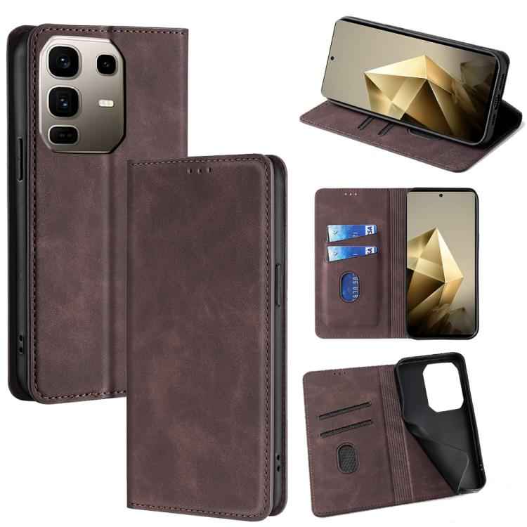 Skin Feel Magnetic Leather Phone Case, For Infinix Note 50s 5G, For Infinix Note 50x 5G, For Infinix Note 50 Pro+ 5G, For Infinix Note 50 4G, For Infinix Hot 50i 4G, For Infinix Hot 50 5G, For Infinix Zero 40 4G, For Infinix Note 40 5G                 ...