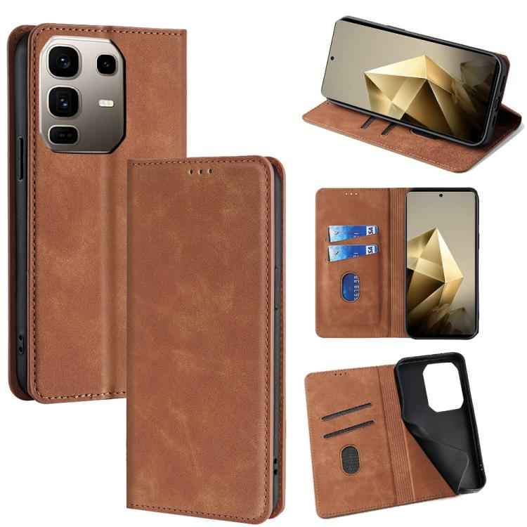 Skin Feel Magnetic Leather Phone Case, For Infinix Note 50s 5G, For Infinix Note 50x 5G, For Infinix Note 50 Pro+ 5G, For Infinix Note 50 4G, For Infinix Hot 50i 4G, For Infinix Hot 50 5G, For Infinix Zero 40 4G, For Infinix Note 40 5G                 ...