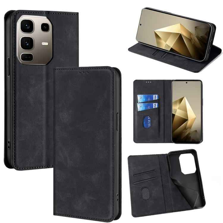 Skin Feel Magnetic Leather Phone Case, For Infinix Note 50s 5G, For Infinix Note 50x 5G, For Infinix Note 50 Pro+ 5G, For Infinix Note 50 4G, For Infinix Hot 50i 4G, For Infinix Hot 50 5G, For Infinix Zero 40 4G, For Infinix Note 40 5G                 ...