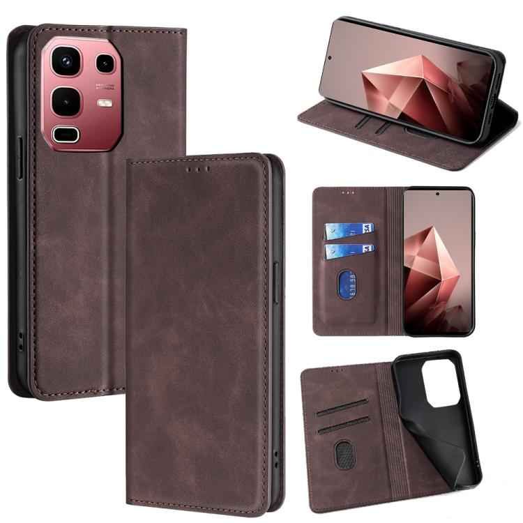 Skin Feel Magnetic Leather Phone Case, For Infinix Note 50s 5G, For Infinix Note 50x 5G, For Infinix Note 50 Pro+ 5G, For Infinix Note 50 4G, For Infinix Hot 50i 4G, For Infinix Hot 50 5G, For Infinix Zero 40 4G, For Infinix Note 40 5G                 ...