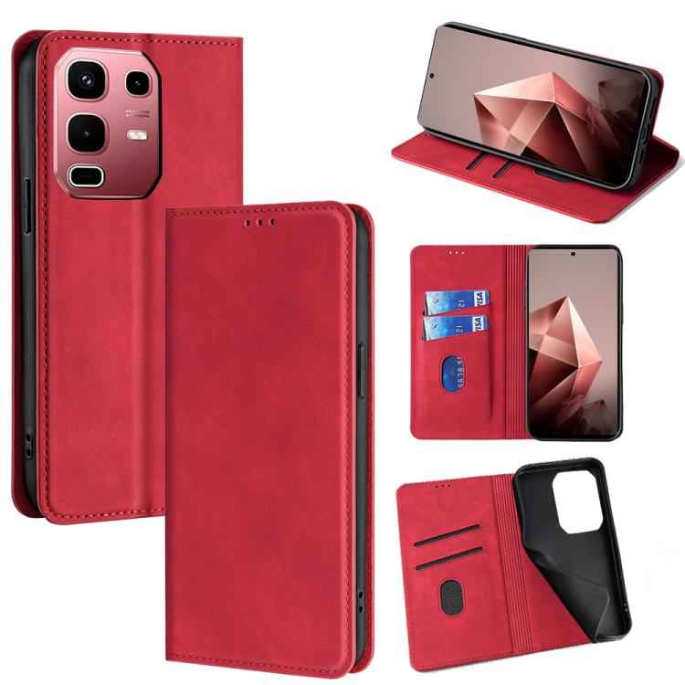 Skin Feel Magnetic Leather Phone Case, For Infinix Note 50s 5G, For Infinix Note 50x 5G, For Infinix Note 50 Pro+ 5G, For Infinix Note 50 4G, For Infinix Hot 50i 4G, For Infinix Hot 50 5G, For Infinix Zero 40 4G, For Infinix Note 40 5G                 ...
