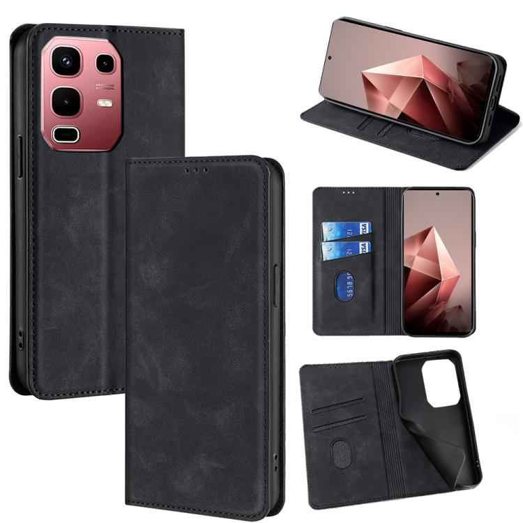 Skin Feel Magnetic Leather Phone Case, For Infinix Note 50s 5G, For Infinix Note 50x 5G, For Infinix Note 50 Pro+ 5G, For Infinix Note 50 4G, For Infinix Hot 50i 4G, For Infinix Hot 50 5G, For Infinix Zero 40 4G, For Infinix Note 40 5G                 ...