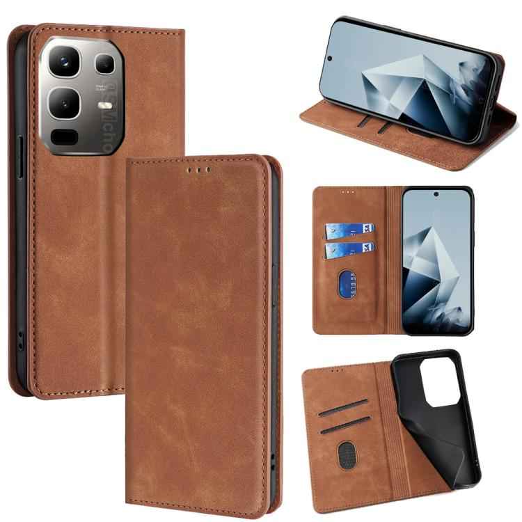Skin Feel Magnetic Leather Phone Case, For Infinix Note 50s 5G, For Infinix Note 50x 5G, For Infinix Note 50 Pro+ 5G, For Infinix Note 50 4G, For Infinix Hot 50i 4G, For Infinix Hot 50 5G, For Infinix Zero 40 4G, For Infinix Note 40 5G                 ...
