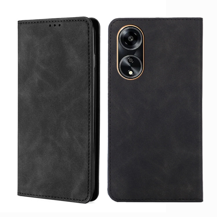 Skin Feel Magnetic Leather Phone Case, For OPPO Reno10 Pro+ 5G, For OPPO A1 5G