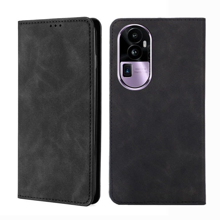Skin Feel Magnetic Leather Phone Case, For OPPO Reno10 Pro+ 5G, For OPPO A1 5G