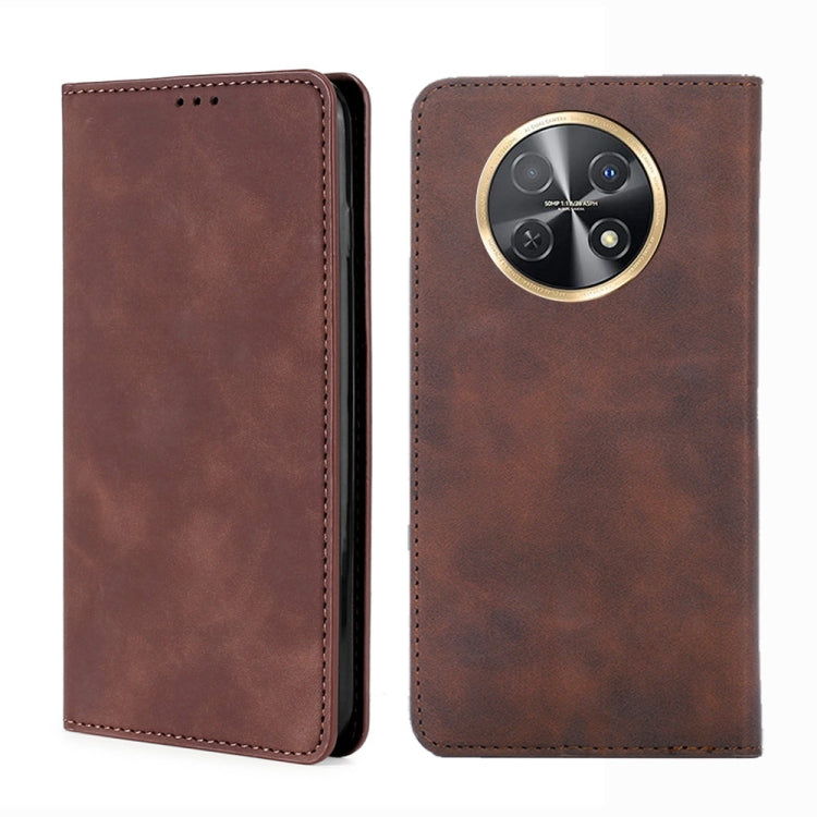 Skin Feel Magnetic Leather Phone Case, For Huawei Pura 70 Ultra, For Huawei nova 12i 4G, For Huawei Pura 70, For Huawei nova 12 5G, For Huawei Mate 60 Pro / Pro+, For Huawei Mate 60, For Huawei Enjoy 60 Pro / nova 11i, For Huawi Enjoy 60X              ...