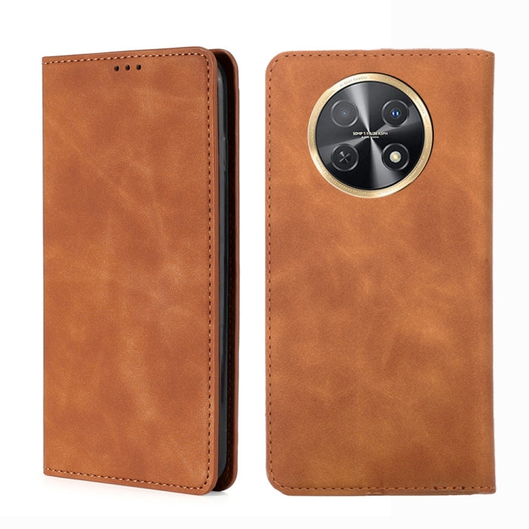 Skin Feel Magnetic Leather Phone Case, For Huawei Pura 70 Ultra, For Huawei nova 12i 4G, For Huawei Pura 70, For Huawei nova 12 5G, For Huawei Mate 60 Pro / Pro+, For Huawei Mate 60, For Huawei Enjoy 60 Pro / nova 11i, For Huawi Enjoy 60X              ...