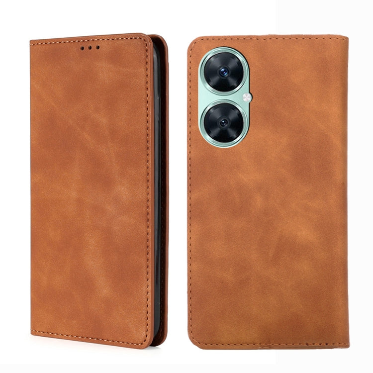 Skin Feel Magnetic Leather Phone Case, For Huawei Pura 70 Ultra, For Huawei nova 12i 4G, For Huawei Pura 70, For Huawei nova 12 5G, For Huawei Mate 60 Pro / Pro+, For Huawei Mate 60, For Huawei Enjoy 60 Pro / nova 11i, For Huawi Enjoy 60X              ...
