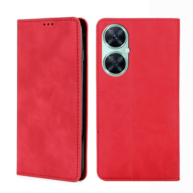Skin Feel Magnetic Leather Phone Case, For Huawei Pura 70 Ultra, For Huawei nova 12i 4G, For Huawei Pura 70, For Huawei nova 12 5G, For Huawei Mate 60 Pro / Pro+, For Huawei Mate 60, For Huawei Enjoy 60 Pro / nova 11i, For Huawi Enjoy 60X              ...
