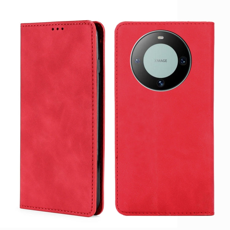 Skin Feel Magnetic Leather Phone Case, For Huawei Pura 70 Ultra, For Huawei nova 12i 4G, For Huawei Pura 70, For Huawei nova 12 5G, For Huawei Mate 60 Pro / Pro+, For Huawei Mate 60, For Huawei Enjoy 60 Pro / nova 11i, For Huawi Enjoy 60X              ...