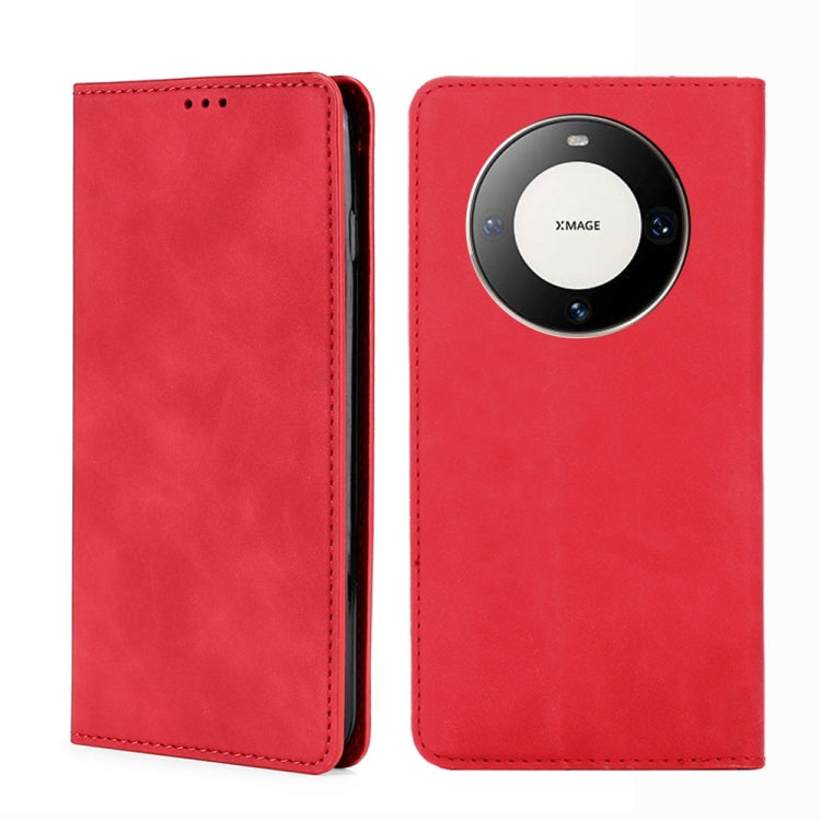 Skin Feel Magnetic Leather Phone Case, For Huawei Pura 70 Ultra, For Huawei nova 12i 4G, For Huawei Pura 70, For Huawei nova 12 5G, For Huawei Mate 60 Pro / Pro+, For Huawei Mate 60, For Huawei Enjoy 60 Pro / nova 11i, For Huawi Enjoy 60X              ...