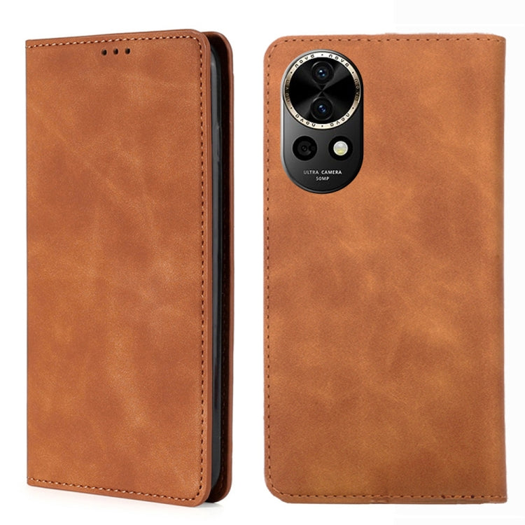 Skin Feel Magnetic Leather Phone Case, For Huawei Pura 70 Ultra, For Huawei nova 12i 4G, For Huawei Pura 70, For Huawei nova 12 5G, For Huawei Mate 60 Pro / Pro+, For Huawei Mate 60, For Huawei Enjoy 60 Pro / nova 11i, For Huawi Enjoy 60X              ...