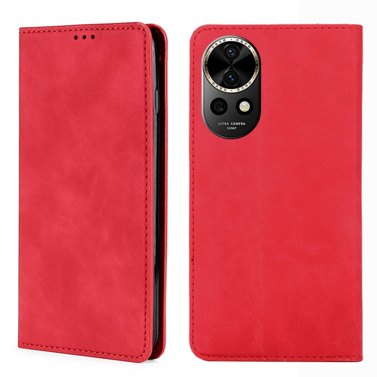 Skin Feel Magnetic Leather Phone Case, For Huawei Pura 70 Ultra, For Huawei nova 12i 4G, For Huawei Pura 70, For Huawei nova 12 5G, For Huawei Mate 60 Pro / Pro+, For Huawei Mate 60, For Huawei Enjoy 60 Pro / nova 11i, For Huawi Enjoy 60X              ...