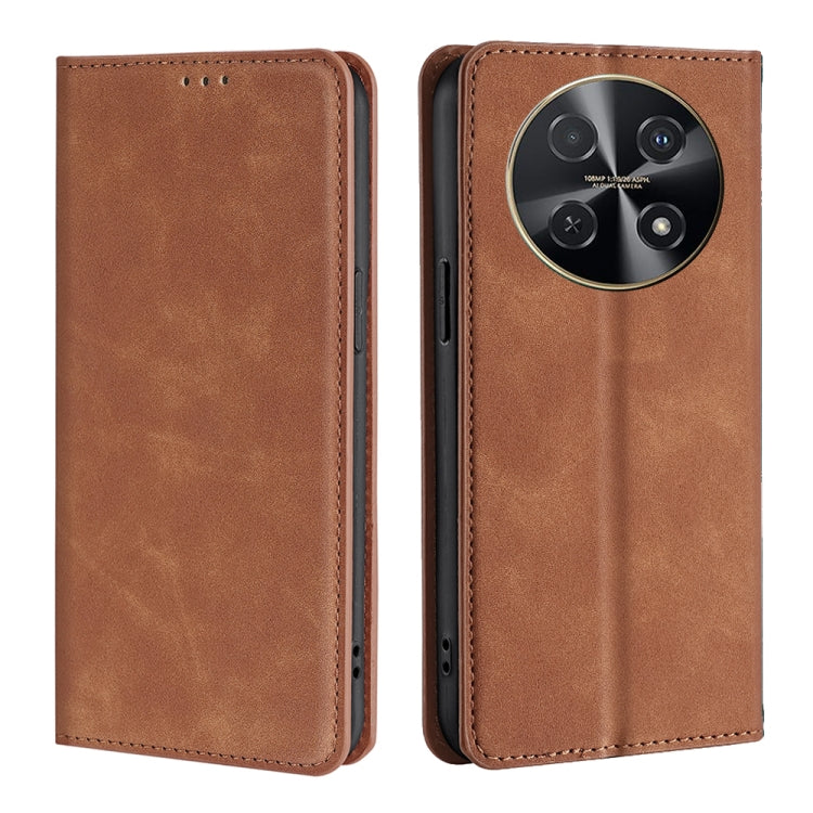 Skin Feel Magnetic Leather Phone Case, For Huawei Pura 70 Ultra, For Huawei nova 12i 4G, For Huawei Pura 70, For Huawei nova 12 5G, For Huawei Mate 60 Pro / Pro+, For Huawei Mate 60, For Huawei Enjoy 60 Pro / nova 11i, For Huawi Enjoy 60X              ...