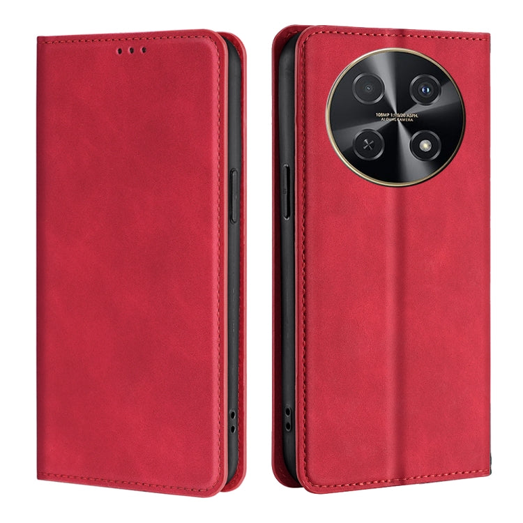 Skin Feel Magnetic Leather Phone Case, For Huawei Pura 70 Ultra, For Huawei nova 12i 4G, For Huawei Pura 70, For Huawei nova 12 5G, For Huawei Mate 60 Pro / Pro+, For Huawei Mate 60, For Huawei Enjoy 60 Pro / nova 11i, For Huawi Enjoy 60X              ...