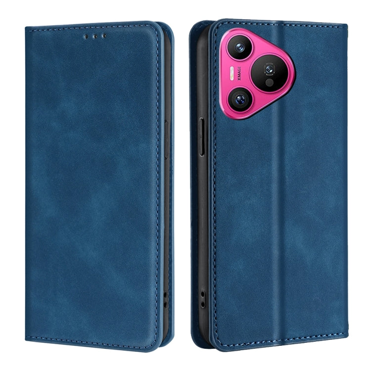 Skin Feel Magnetic Leather Phone Case, For Huawei Pura 70 Ultra, For Huawei nova 12i 4G, For Huawei Pura 70, For Huawei nova 12 5G, For Huawei Mate 60 Pro / Pro+, For Huawei Mate 60, For Huawei Enjoy 60 Pro / nova 11i, For Huawi Enjoy 60X              ...
