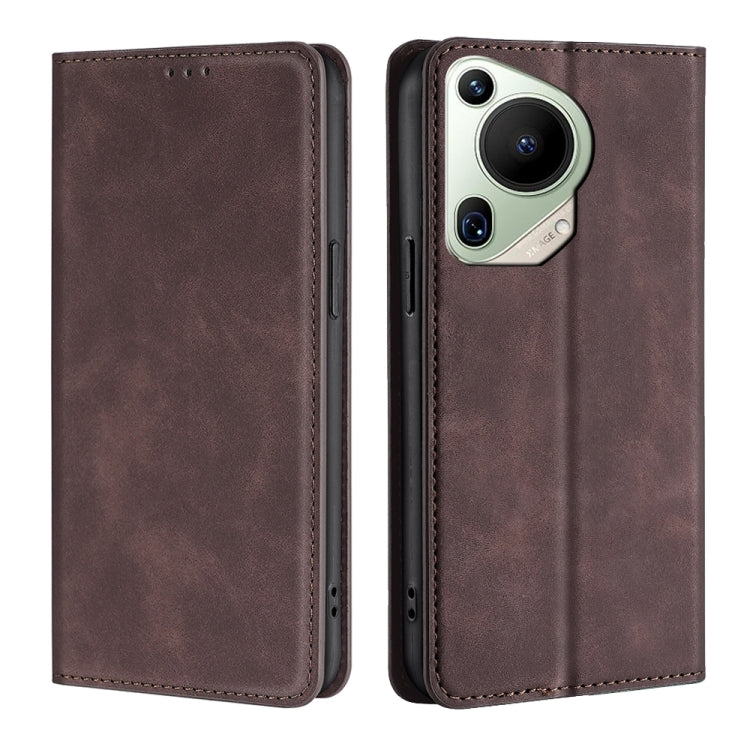 Skin Feel Magnetic Leather Phone Case, For Huawei Pura 70 Ultra, For Huawei nova 12i 4G, For Huawei Pura 70, For Huawei nova 12 5G, For Huawei Mate 60 Pro / Pro+, For Huawei Mate 60, For Huawei Enjoy 60 Pro / nova 11i, For Huawi Enjoy 60X              ...