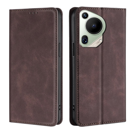 Skin Feel Magnetic Leather Phone Case, For Huawei Pura 70 Ultra, For Huawei nova 12i 4G, For Huawei Pura 70, For Huawei nova 12 5G, For Huawei Mate 60 Pro / Pro+, For Huawei Mate 60, For Huawei Enjoy 60 Pro / nova 11i, For Huawi Enjoy 60X              ...
