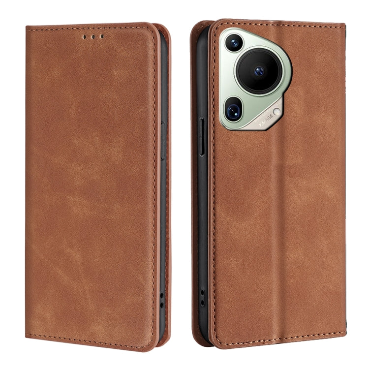Skin Feel Magnetic Leather Phone Case, For Huawei Pura 70 Ultra, For Huawei nova 12i 4G, For Huawei Pura 70, For Huawei nova 12 5G, For Huawei Mate 60 Pro / Pro+, For Huawei Mate 60, For Huawei Enjoy 60 Pro / nova 11i, For Huawi Enjoy 60X              ...