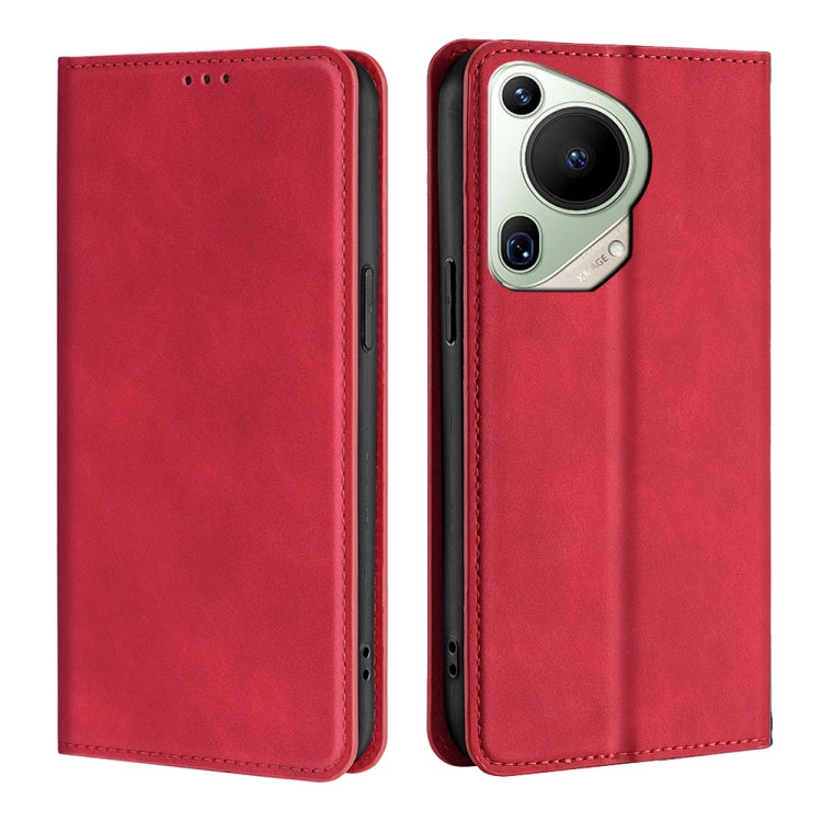 Skin Feel Magnetic Leather Phone Case, For Huawei Pura 70 Ultra, For Huawei nova 12i 4G, For Huawei Pura 70, For Huawei nova 12 5G, For Huawei Mate 60 Pro / Pro+, For Huawei Mate 60, For Huawei Enjoy 60 Pro / nova 11i, For Huawi Enjoy 60X              ...