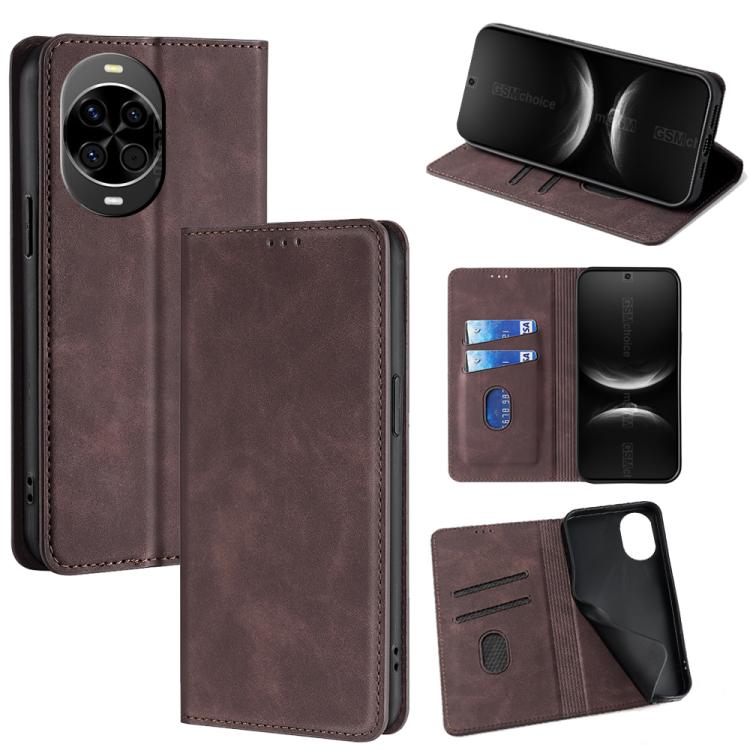 Skin Feel Magnetic Leather Phone Case, For Huawei nova 15 Ultra, For Huawei nova 15 Pro, For Huawei nova 15, For Huawei Mate 80 Pro Max 5G, For Huawei Mate 80 5G, For Huawei nova 14 Ultra 5G, For Huawei nova 14 Pro 5G, For Huawei nova 14 5G            ...