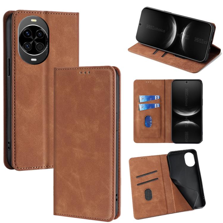 Skin Feel Magnetic Leather Phone Case, For Huawei nova 14 5G, For Huawei Pura 70 Pro / Pro+, For Huawei Pura 70 Ultra, For Huawei nova 12i 4G, For Huawei Pura 70, For Huawei nova 12 5G, For Huawei Mate 60 Pro / Pro+, For Huawei Mate 60                 ...