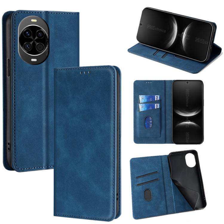 Skin Feel Magnetic Leather Phone Case, For Huawei nova 15 Ultra, For Huawei nova 15 Pro, For Huawei nova 15, For Huawei Mate 80 Pro Max 5G, For Huawei Mate 80 5G, For Huawei nova 14 Ultra 5G, For Huawei nova 14 Pro 5G, For Huawei nova 14 5G            ...