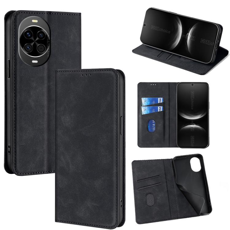 Skin Feel Magnetic Leather Phone Case, For Huawei nova 15 Ultra, For Huawei nova 15 Pro, For Huawei nova 15, For Huawei Mate 80 Pro Max 5G, For Huawei Mate 80 5G, For Huawei nova 14 Ultra 5G, For Huawei nova 14 Pro 5G, For Huawei nova 14 5G            ...