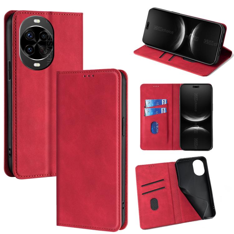 Skin Feel Magnetic Leather Phone Case, For Huawei nova 15 Ultra, For Huawei nova 15 Pro, For Huawei nova 15, For Huawei Mate 80 Pro Max 5G, For Huawei Mate 80 5G, For Huawei nova 14 Ultra 5G, For Huawei nova 14 Pro 5G, For Huawei nova 14 5G            ...