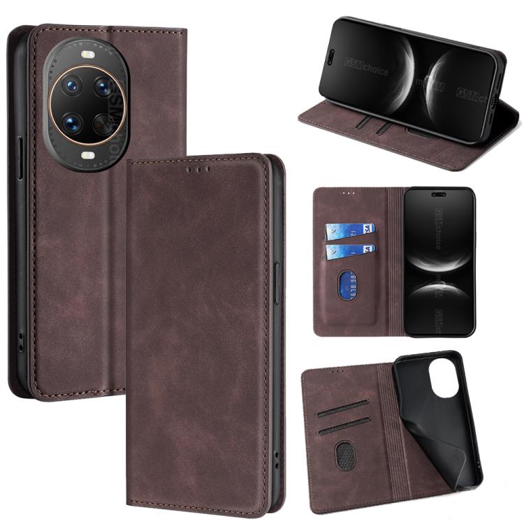 Skin Feel Magnetic Leather Phone Case, For Huawei nova 15 Ultra, For Huawei nova 15 Pro, For Huawei nova 15, For Huawei Mate 80 Pro Max 5G, For Huawei Mate 80 5G, For Huawei nova 14 Ultra 5G, For Huawei nova 14 Pro 5G, For Huawei nova 14 5G            ...