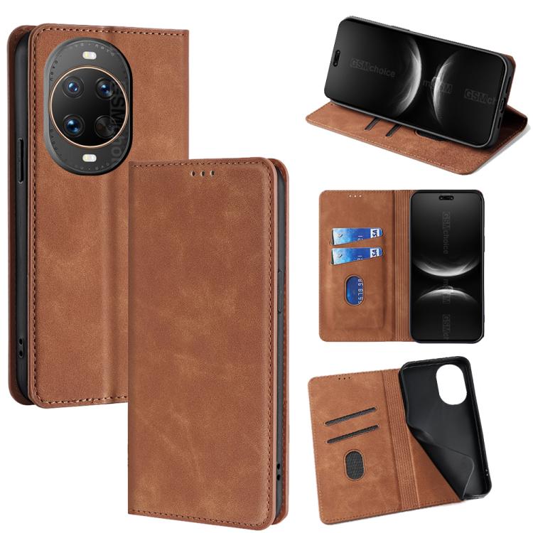 Skin Feel Magnetic Leather Phone Case, For Huawei nova 15 Ultra, For Huawei nova 15 Pro, For Huawei nova 15, For Huawei Mate 80 Pro Max 5G, For Huawei Mate 80 5G, For Huawei nova 14 Ultra 5G, For Huawei nova 14 Pro 5G, For Huawei nova 14 5G            ...