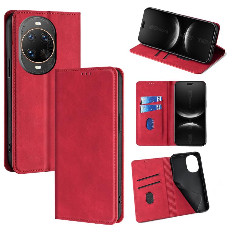 Skin Feel Magnetic Leather Phone Case, For Huawei nova 15 Ultra, For Huawei nova 15 Pro, For Huawei nova 15, For Huawei Mate 80 Pro Max 5G, For Huawei Mate 80 5G, For Huawei nova 14 Ultra 5G, For Huawei nova 14 Pro 5G, For Huawei nova 14 5G            ...